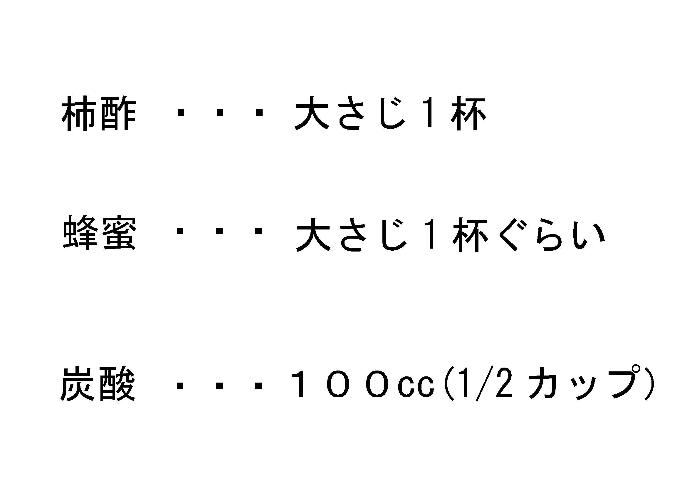 柿酢スカッシュレシピ